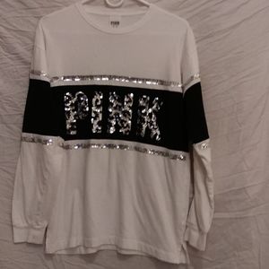 VS Pink sequin comfy long sleeve